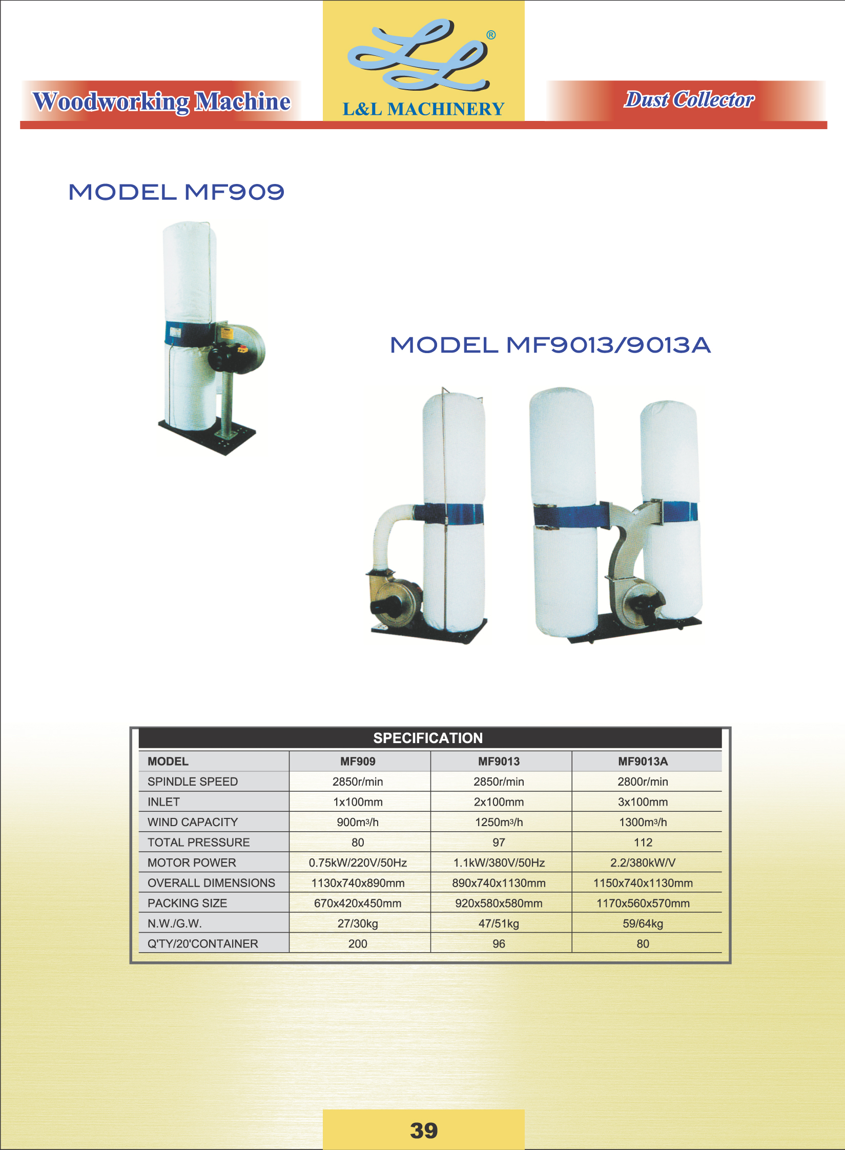 woodworking machine 39